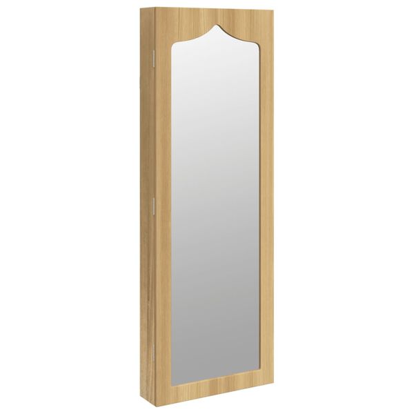 vidaXL Mirror Jewellery Cabinet Wall Mounted 37.5x10x106 cm