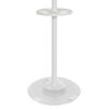 V-Part Standing Coat Rack With 8 Hooks Porcelain White 178 cm