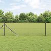 vidaXL Fence Post Grey 100 x 0.6 m (13 mm mesh) Steel and PVC