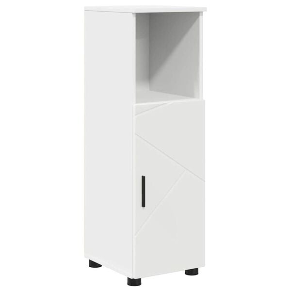 vidaXL Bathroom Cabinet White 30 x 35 x 95 cm Engineered wood & Metal