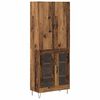 vidaXL Highboard 2 pcs Old Wood 69.5 x 34 x 180 cm Engineered Wood