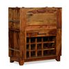 vidaXL Bar Cabinet Solid Acacia Wood 85x40x95 cm