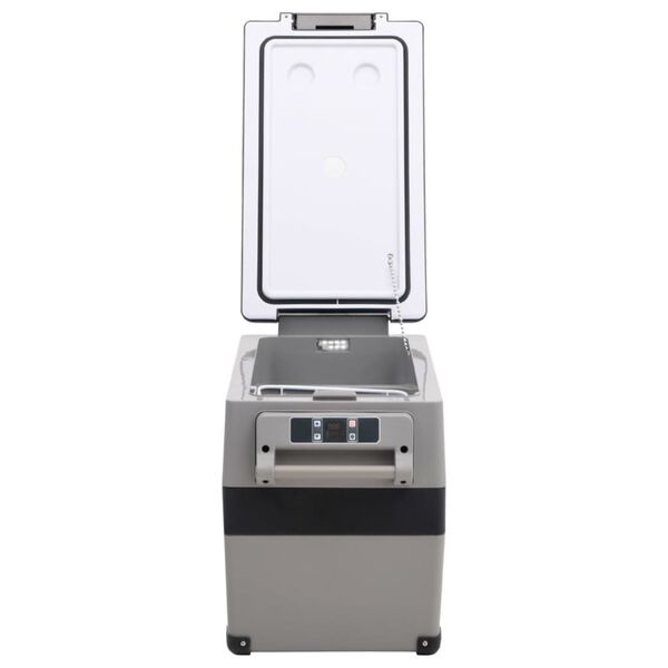 vidaXL Cool Box with Handle Black and Grey 35 L PP & PE