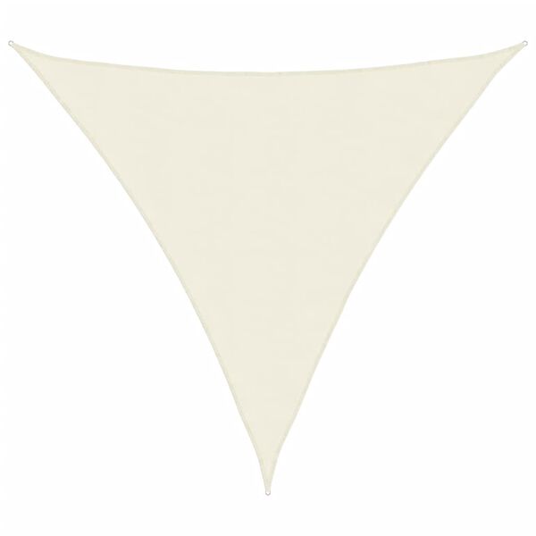 vidaXL Sunshade Sail Oxford Fabric Triangular 3x3x3 m Cream