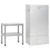 vidaXL BBQ Oven Smoker with Table Galvanised Steel
