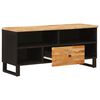 vidaXL TV Cabinet with Drawer Brown 100 x 33 x 46 cm Solid Mango Wood