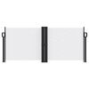 vidaXL Retractable Side Awning White 100x600 cm