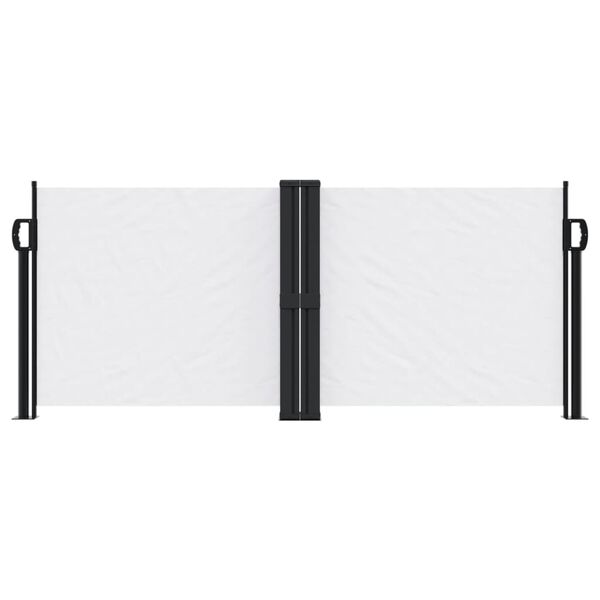 vidaXL Retractable Side Awning White 100x600 cm
