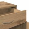 vidaXL Rolling Cabinet Artisan Oak 45x38x54 cm Engineered Wood