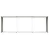 vidaXL Planter Ivory 290 x 100 x 45 cm Galvanised Steel