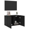 vidaXL TV Cabinet Wall-mounted Black 60x30x41 cm