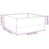 vidaXL Garden Raised Bed 100x100x25 cm Galvanised Steel