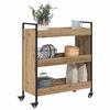 vidaXL Kitchen Trolley Artisan Oak 70 x 30 x 82 cm Engineered Wood