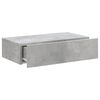 vidaXL TV Cabinet with LED Lights Concrete Grey 60x35x15.5 cm