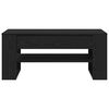 vidaXL Coffee Table Black Oak 102 x 55 x 45 cm Engineered Wood