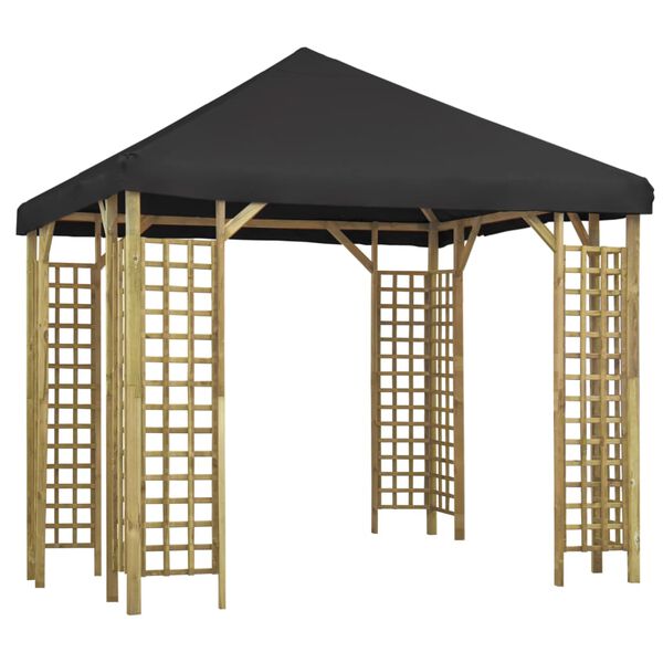 vidaXL Gazebo 3x3 m Anthracite