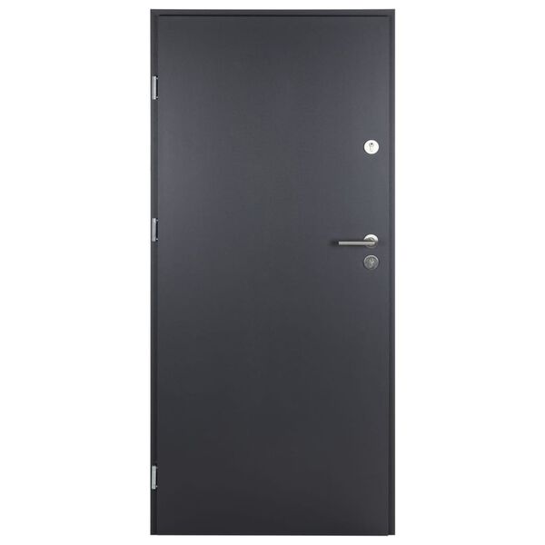vidaXL Front Door Anthracite 100x200 cm Aluminium