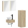 vidaXL Bathroom Cabinet Set 4 pcs Sonoma Oak Engineered Wood
