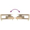 vidaXL Coffee Table Sonoma Oak 90x49x45 cm Engineered Wood