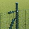 vidaXL Fence Post 13 pcs Green Steel