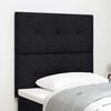 vidaXL Headboard with Headboard Black 100 cm Faux Leather