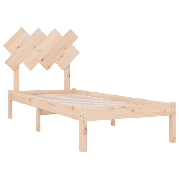 vidaXL Bed Frame without Mattress 90x190 cm Single Solid Wood