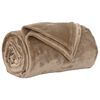 vidaXL Throw Blanket Camel 150 x 200 cm 0.78 kg Fleece