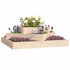 vidaXL Planter 83x83x27 cm Solid Wood Pine