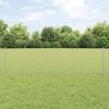 vidaXL Fence with Post Silver 0.6 x 25 m Steel