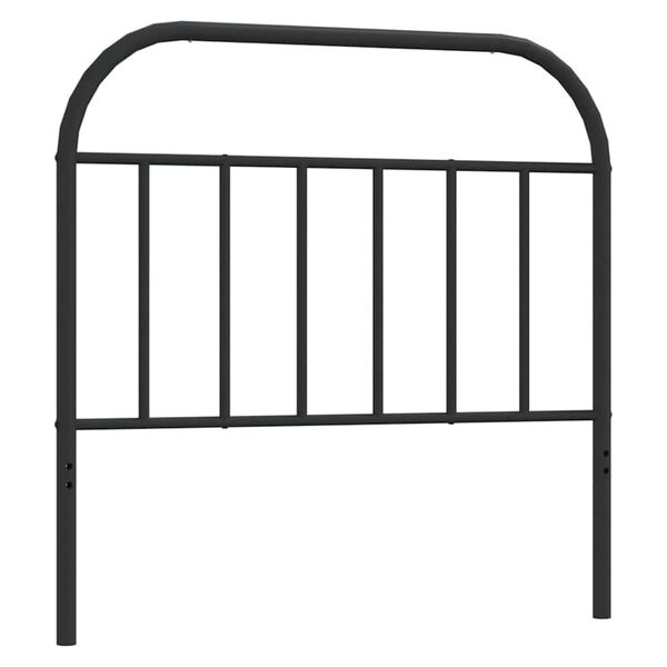vidaXL Metal Replace Headboard Black 100 cm