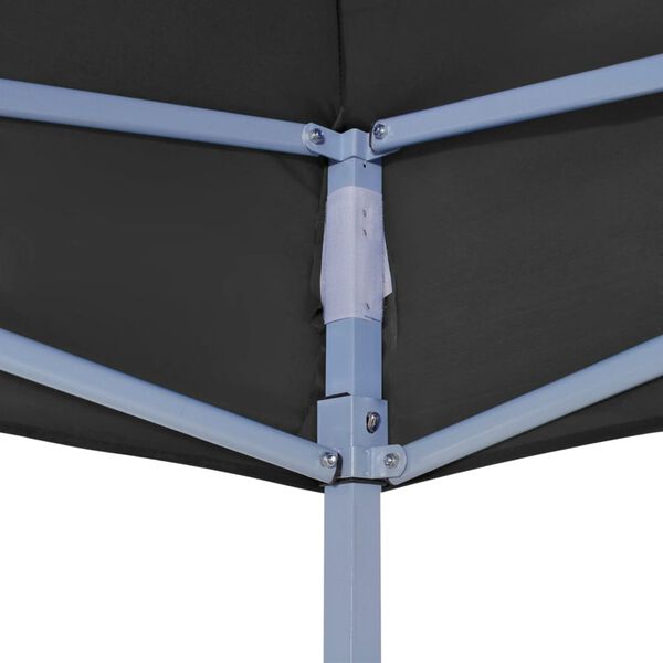 vidaXL Party Tent Roof 3x3 m Black 270 g/m&sup2;