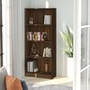 vidaXL 4-Tier Book Cabinet Brown Oak 60x24x142 cm Engineered Wood