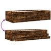 vidaXL Daybed with Drawers without Mattress Smoked Oak 90x200 cm