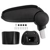 vidaXL Car Armrest for NISSAN JUKE (after 2010) Black 14.5x31.5x(30-48) cm ABS