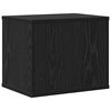 vidaXL Desk Organiser Black Oak 36 x 26 x 29.5 cm Engineered Wood