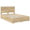 vidaXL Bed Frame with Drawer Sonoma Oak 150 x 200 cm Engineered Wood
