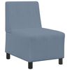 vidaXL Modular Sofa Unit Armless Blue 55 x 74 x 82 cm Corduroy Fabric