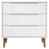 vidaXL Drawer Cabinet MOLDE White 80x40x80 cm Solid Wood Pine