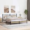 vidaXL Bed Frame without Mattress Sonoma Oak 183x203 cm Engineered Wood