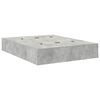 vidaXL Storage Bed Frame Concrete Grey 150 cm Engineered Wood