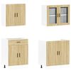vidaXL 4 Piece Kitchen Cabinet Set Porto Sonoma Oak Engineered Wood