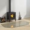 vidaXL Fireplace Glass Plate Hexagon 120x60 cm