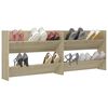 vidaXL Wall Shoe Cabinets 2 pcs Sonoma Oak 80x18x60cm Engineered Wood