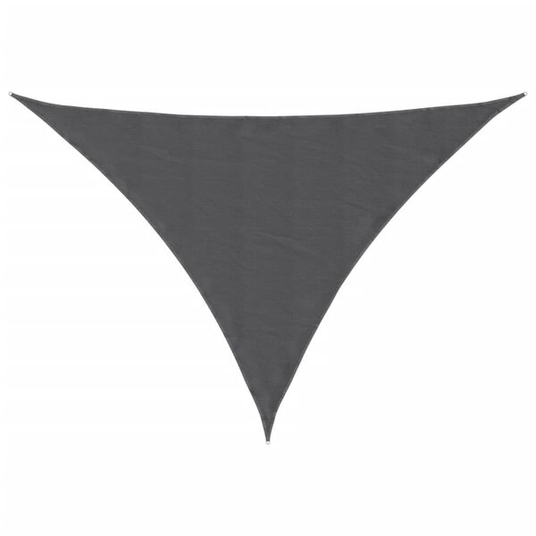 vidaXL Sunshade Sail Oxford Fabric Triangular 3.5x3.5x4.9 m Anthracite