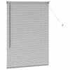 vidaXL Window Blind with Curtains Manual Silver Aluminium