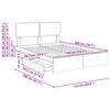 vidaXL Storage Bed with Headboard White 150 x 200 cm Engineered Wood