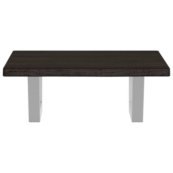 vidaXL Basin Shelf Wall Mounted Steel and Solid Wood Oak