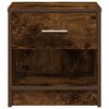 vidaXL Bedside Cabinet with Drawer Smoked Oak 39x28x41 cm