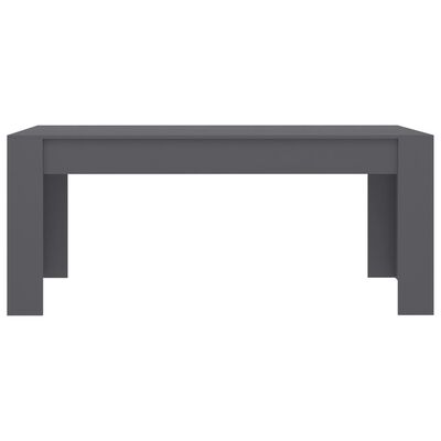 vidaXL Dining Table Grey 180x90x76 cm Engineered Wood