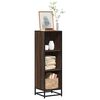 vidaXL Book Cabinet Brown Oak 33.5x33x107.5 cm Engineered Wood